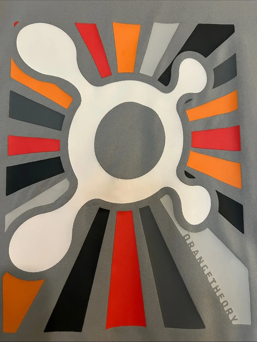 OrangeTheory Boxy Gray Short-Sleeve Women's Top - performance material - Picture 3 of 5